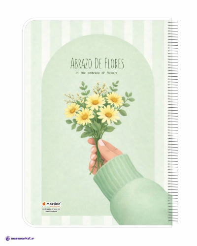 دفتر 80 برگ وزیری سیمی کلاسیک جلد نرم مجلد